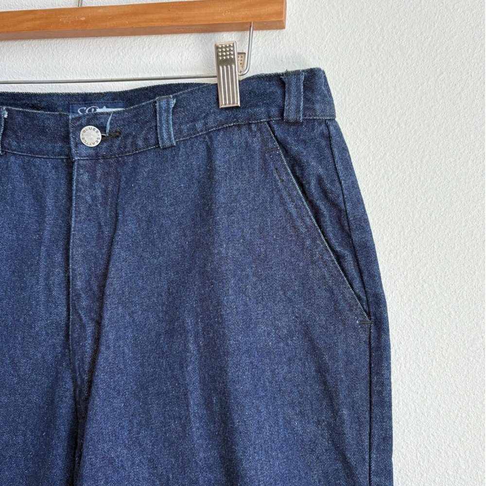 Vintage Plus Size S. Blues Tapered Leg High Waisted Denim Jeans 18W/32 NWT - Picture 4 of 7